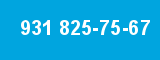 931 825-75-67 931 825-75-67